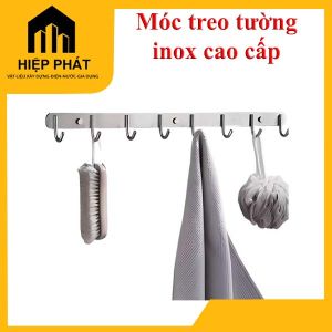 Móc Tròn Treo Quần Áo Gắn Tường Nhà Tắm INOX từ 9 đến 10 mấu móc treo tường inox cao cấp không gỉ có tặng vít + tắc kê