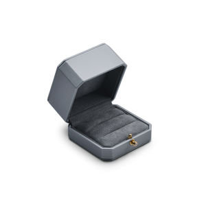 Oirlv Proposal Wedding 2 Rings Box Necklace Earrings Storage Box Leather Jewelry Organizer Box H075