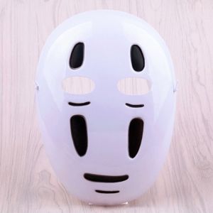 YAZHE Party Supplies No Face Man Cartoon Hollow Out Anime Spirited Away Carnival Makeup Cosplay Prom Props Halloween
