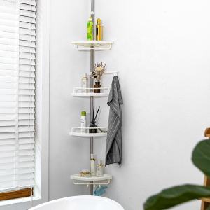 HomiesTrends 4 Tier Shelf Bathroom Corner Shelves Shower Bathroom Storage Rack