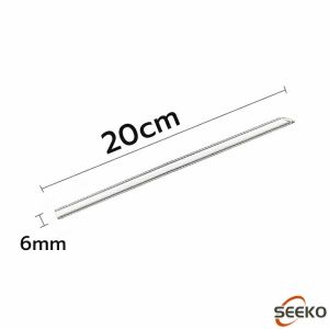 Seeko  Clear Glass Straw Resistant Transparent Glass Straw 20cm Length