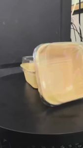 100 Hộp Giấy Kraft Vuông Nhỏ Nhiều Mẫu– Kèm Nắp Trong Nướng Trực Tiếp Đựng Bánh Tart Bánh Kem