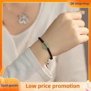 ✨QK shop✨ Lucky Couple Bracelet Peace Buckle Hand Weaving Bracelet Vintage Girlfriend Birthday Gift