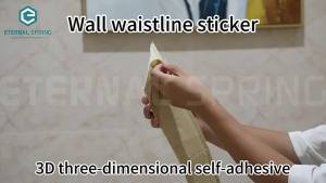 2.3m Wallpaper Border / Wall Trim Line / Wall Sticker Waterproof PE Foam Self-Adhesive Trim (COD)