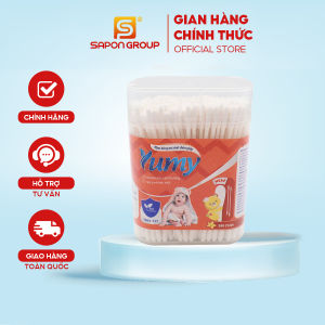 [Lố 12 hộp] Tăm bông vệ sinh trẻ em YUMY newborn hộp nhật đứng size M [TB01-127] hộp 280 que