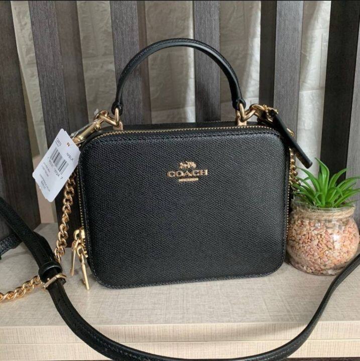 Coach sling 2025 bag double zip