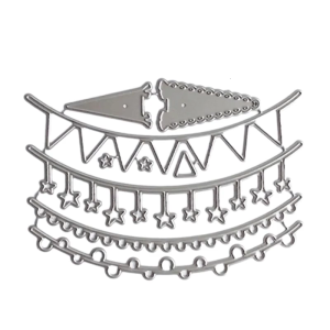 Lễ kỷ niệm biểu ngữ cắt chết khuôn dập nổi cắt giấy Nến Kim Loại cắt chết để trang trí sổ lưu niệm hình ảnh