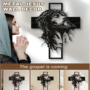 [Good Fortune And Luck] Metal Cross Wall Art Decoration Home Decoration Wall Decor Religious Wall Hanging