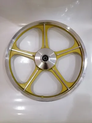 KRISS 110 / KRISS 100 / KRISS 1 / MR1 / CT100 / KRISS 120 -NO DISC SPORT RIM 5 BATANG ( WITH BEARING & BUSH)1 PASANG GOLD-5 BATANG