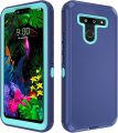 Asuwish Phone Case for LG G8 ThinQ Cell Cover Hybrid Rugged Shockproof Hard Drop Proof Full Body Slim Heavy Duty Mobile Accessories LGG8 Thin Q G 8 LG8 G8thinq LGG8thinq 8G Women Men Blue. 