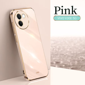 Case for VIVO V30E 5G Case 6D Electroplated Soft Silicone Back Cover for VIVO V30 E TPU Shockproof Bumper VIVOV30e Funda