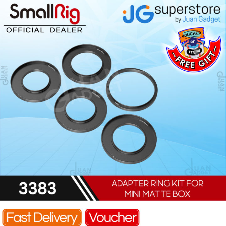 SmallRig Adapter Rings Kit for Mini Matte Box CPL ND Round Lens Filters