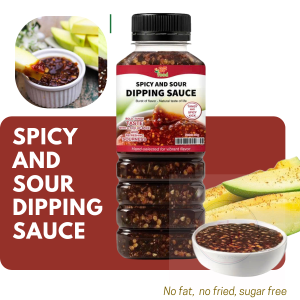 Thai Style Spicy & Sour Sauce -  Perfect with Fruits Meat or Seafood Mango Guava Seafood and Boiled Meat