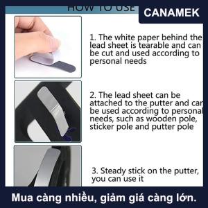【CANAMEK】 10 cái đỉnh mái chèo vợt đầu sticker pickleball chì Băng Tennis Cầu Lông Golf vợt trọng đối trọng dán
