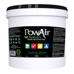 Powair Gel Tropical Breeze 4 Liter/1 Gallon (Natures Odor Neutralizer Powerful blend of natural essential oils formulated to safely eliminate a wide spectrum of odors)