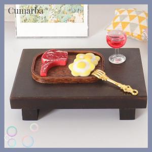 [Cumarba] 1ชุดตุ๊กตาจำลองสเต็กแก้วไวน์แดงชุดพาสต้าโมเดลบ้านตุ๊กตาห้องครัวตกแต่งอาหารของเล่นตุ๊กตาอุปกรณ์ตกแต่งบ้านตุ๊กตา1ชุด