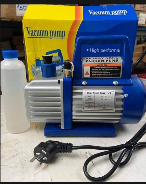 SEGAWE 3.5 CFM Rotary Vane Vacuum Pump – 1/4HP, HVAC R134a A/C, Includes Oil