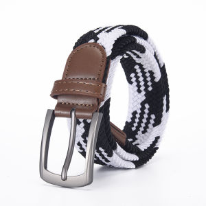 2026 New Design Men Belt Colored Woven Elastic Women Universal Waist Pants Shorts Casual Fashionable Accessories Wholesale Sales