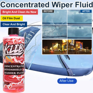 Wiper Fluid Eliminate Water Windshield Wiper Fluid Heavy-Duty Exterior Car Care Cleaner for Glass Oil Film Remover Smooth