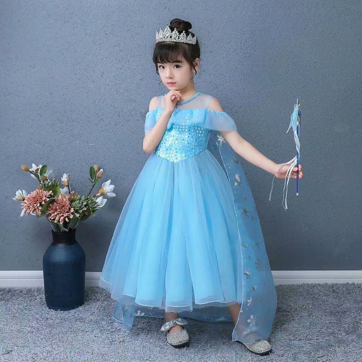 Dress 2025 frozen anak