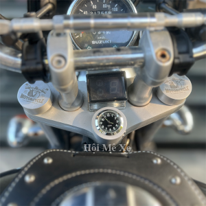 Đồng hồ kèm 2 ốp trang trí xe Suzuki GZ150A mẫu nhôm CNC
