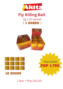 Akita Fly Killing Bait 2g x 10 (1 dozen)