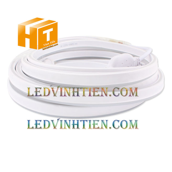 Đèn led dây neon 220v 20m màu trắng, vàng, xanh lá, xanh dương, hồng ...