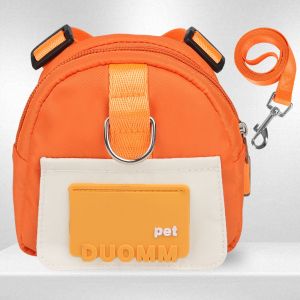 2in1 Tas Harness Anjing dan Kucing Pet Harness Leash Pocket - Tali Tuntun Kucing Tas Ransel Harness