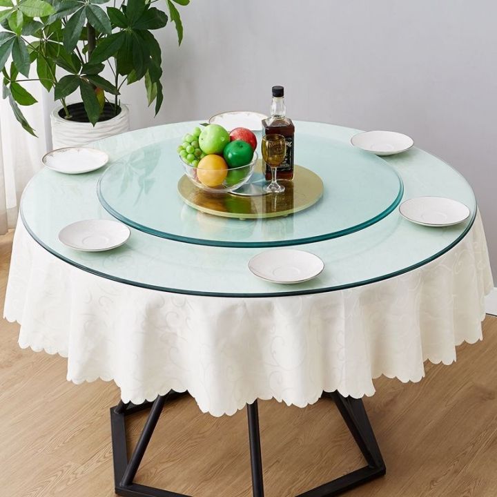 Tempered Glass lazy susan for dining table Turntable Minimalist Kitchen