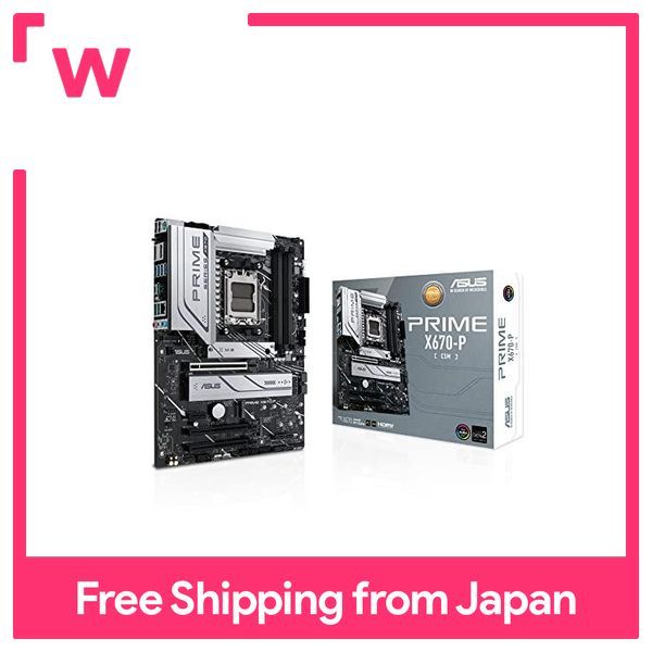 ASUS AMD Ryzen 7000 Series A670 AM5 Compatible Motherboard PRIME X670-P ...