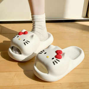 [Free Shipping] Thick-Soled Slippers For Women New Summer Style Cute Cat Design Suitable For Indoor And Outdoor Wear Non-Slip Perfect For Home And Bathroom Use
