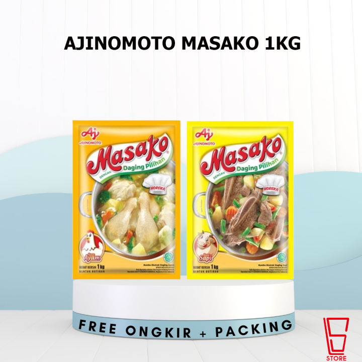 AJINOMOTO MASAKO SAPI 1KG / AJINOMOTO MASAKO AYAM / MASAKO | Lazada ...