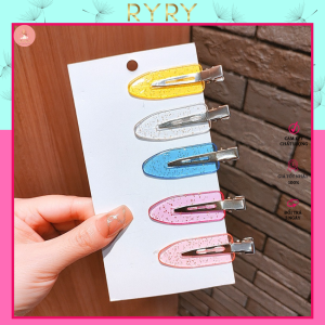 Set Kẹp Tóc Mái Xinh Xắn Cho Nữ Phong Cách Hàn Quốc