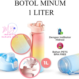 IMB.E101 Botol Minum 1 LITER PASTEL