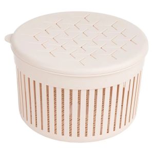 Rổ Nắp Tròn Thái VIỆT NHẬT Nhựa PP Lưới Thoáng Khí Đựng Hành Tỏi Ớt Vật Dụng Tiện Lợi