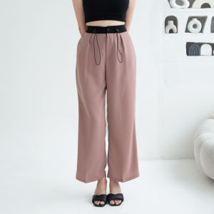 QUEENTIN Celana Wanita Serut Panjang 0660 Twill L-Richie Polos Stopper