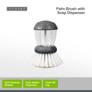 Scrubz Palm Brush with Soap Dispenser