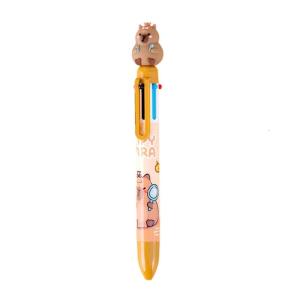 Multi Colour Pen for Home Office Classroom 6 in 1 Color Ballpoint Pen Multicolor Retractable Colored Balls Point Pen