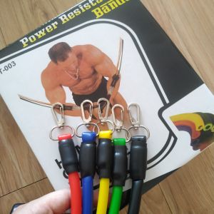 Bộ Dây Tập Ghim Ngũ Sắc Đàn Hồi Cao Cấp 11 Món đàn hồi tập thể hình tập kháng lực
