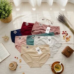 isi 6pcs celana dalam cd wanita super lembut tebal//cd murah//celana dalam wanita