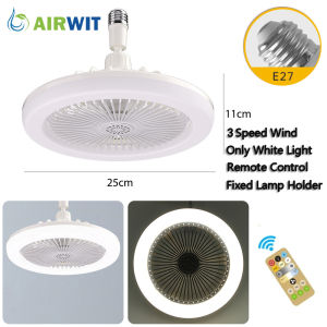 【3 Years Warranty】E27 Screw Bulb Ceiling Fan With Light φ25cm Exhaust Fan MINI Electric Fan Aromatherapy Fan Lamp