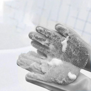 🛁 ถุงมืออาบน้ำ อาบน้ำสัตว์เลี้ยง สัตว์เลี้ยงสุนัขแมวอาบน้ำถุงมือ แปรงสวมมือไว้ใช้อาบน้ำ ถุงมือแปรงขน ถุงมือ