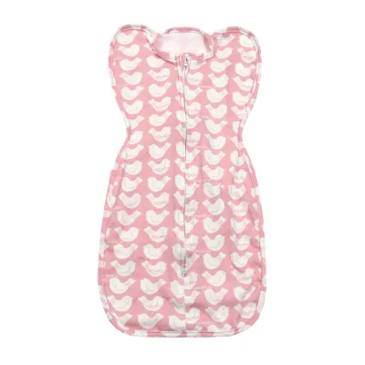Kanagroomom Swaddle Sleeping Bag Newborn Baby Transitional Swaddle Sleeping Bag Cotton Open Two Way Zip