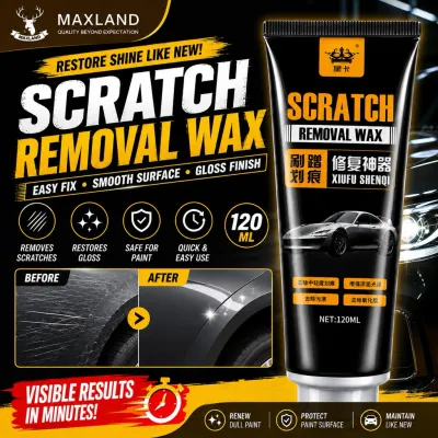 Car Scratch Remover Wax 120ml | Polish Kereta Penghilang Calar Cat Kereta Scuff Mark Paint Transfer