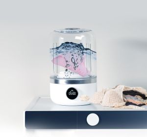 Portable Rechargeable CordlessWashing Machine 4000mAh 20 Times Usage per Charge for Baby Clothes/Underwear/Camping/RV Travel