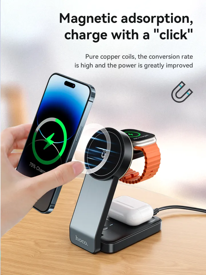 HOCO Original 100% CQ3 Motorcycle Folding 3-in-1 wireless Fast - Main Image