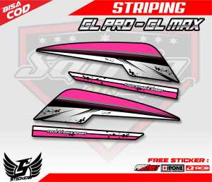 STRIPING VARIASI HONDA GL PRO GL MAX / STIKER LIST MOTOR GL PRO GL MAX