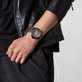 Jeep Watch Skeletonized Watch for Men Automatic Mechanical Watch Business Waterproof Watch Leather Strap Luminous Large Dial Watch. 