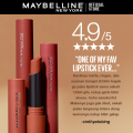 MAYBELLINE OFFICIAL Color Sensational Ultimatte Lipstick Make Up - 1.7gr (Lipstick Dengan Formula Ringan & Nyaman Dengan Hasil Flawlessly Smooth). 
