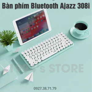 Bàn Phím Giả Cơ Không Dây Bluetooth Ajazz 308i - Dùng Được Cho Windows MAC OS IOS Android - Nhỏ gọn tiện lợi